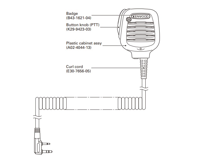 microfone kenwood kmc 45